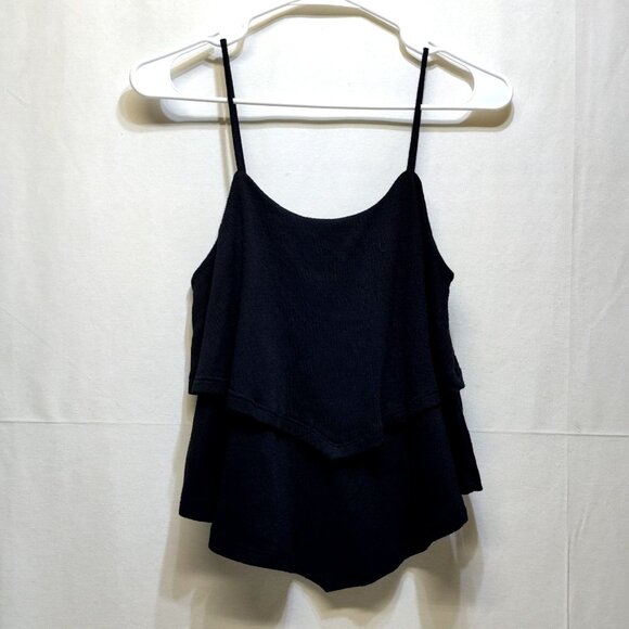 Mason + Mackenzie Double-Layer Tank Top Flowy Medium Boho Style Spaghetti Strap - Picture 5 of 9